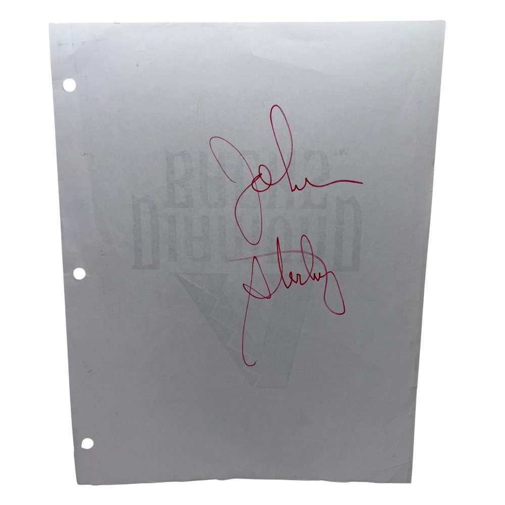 John Sterling Autographed Arizona Diamondbacks Logo Sheet Signed Red Ink 8.5x11